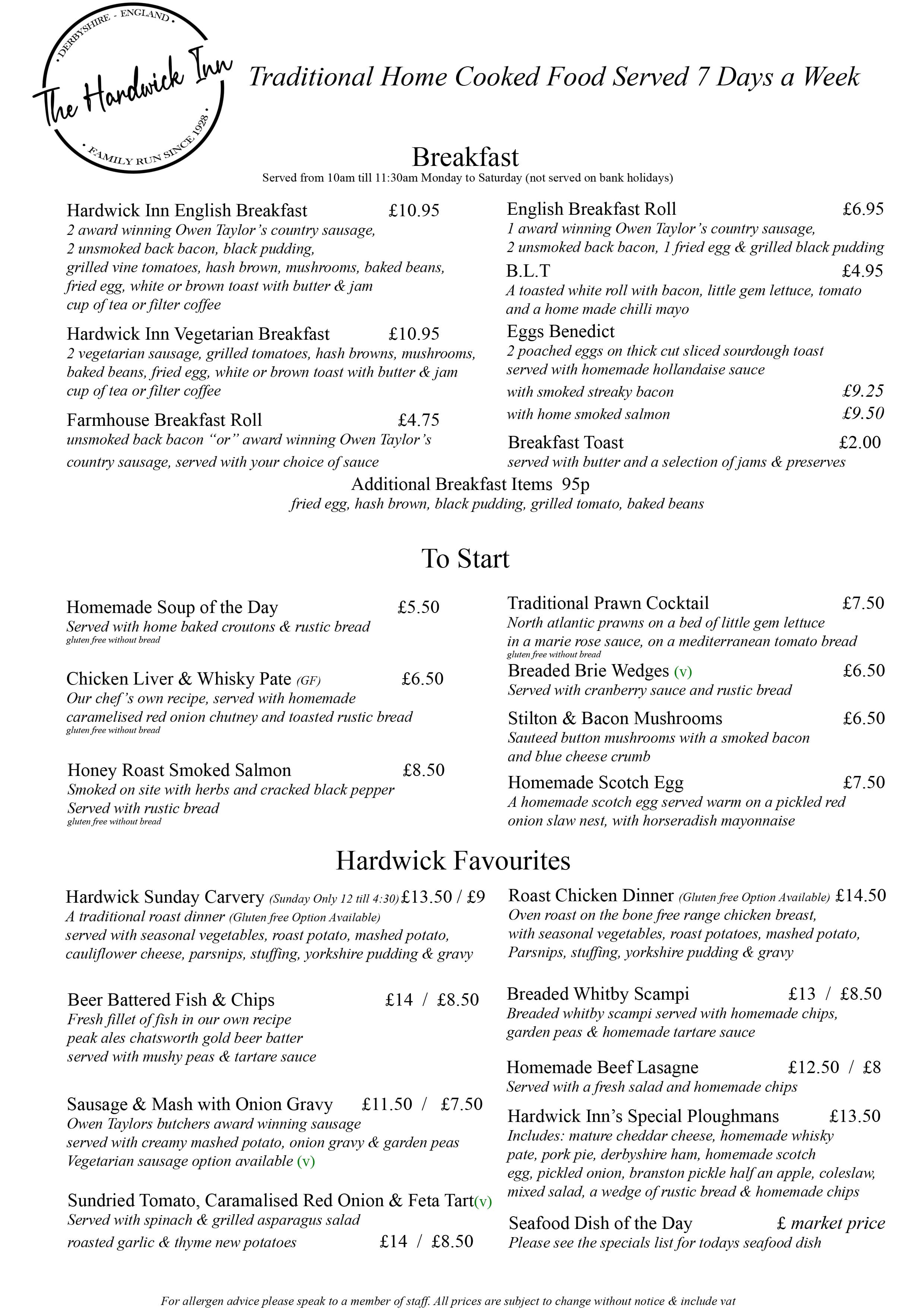 The Hardwick Inn >> Chesterfield, Derbyshire >> Traditional Public House